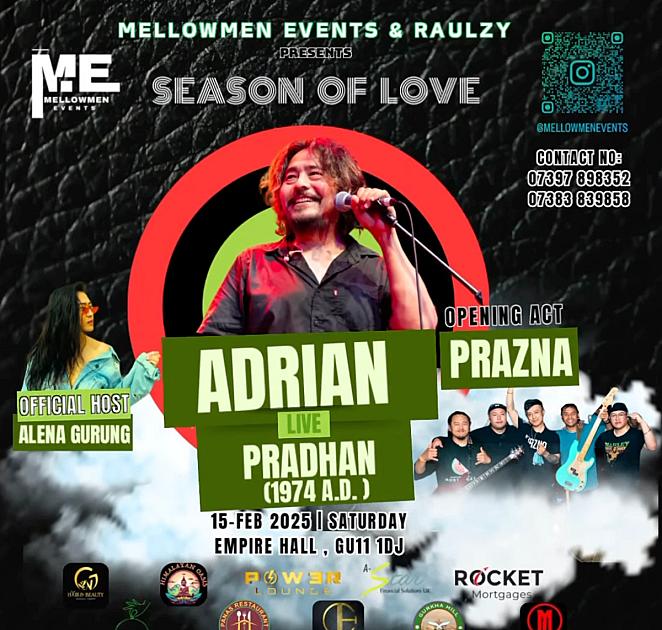 ADRIAN PRADHAN LIVE IN CONCERT SEASON OF LOVE